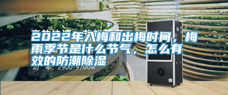 2022年入梅和出梅時間，梅雨季節(jié)是什么節(jié)氣，怎么有效的防潮除濕
