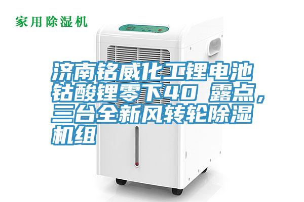 濟南銘威化工鋰電池鈷酸鋰零下40℃露點，三臺全新風轉輪除濕機組