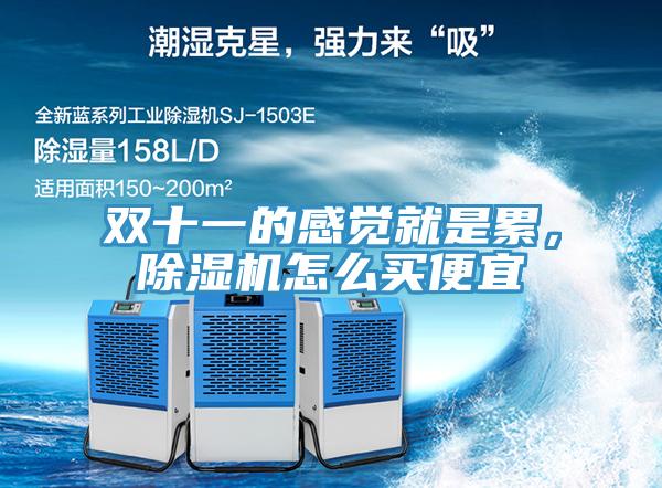 雙十一的感覺就是累，除濕機怎么買便宜