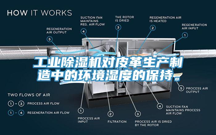 工業(yè)除濕機對皮革生產制造中的環(huán)境濕度的保持。