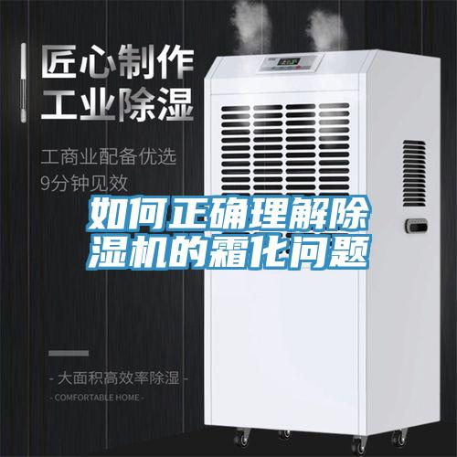如何正確理解除濕機的霜化問題