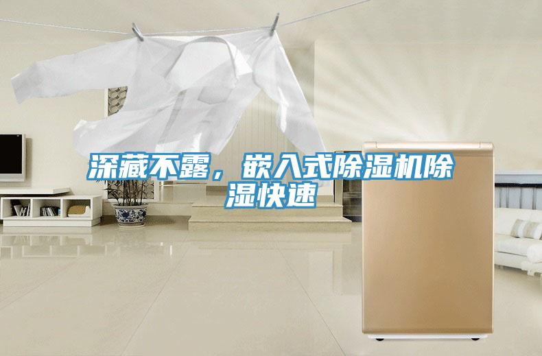 深藏不露，嵌入式除濕機除濕快速