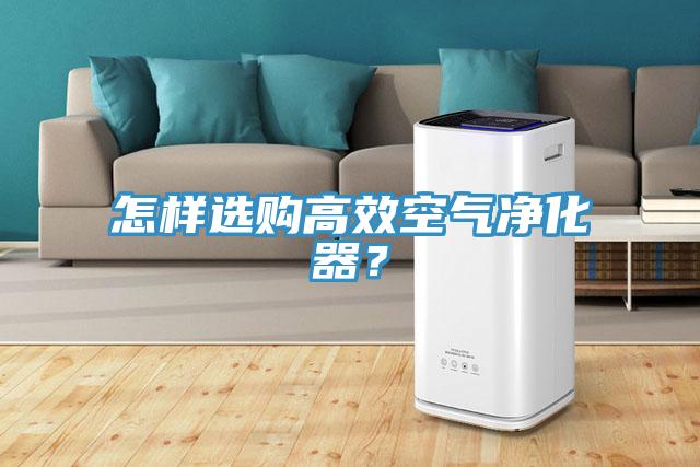 怎樣選購高效空氣凈化器？
