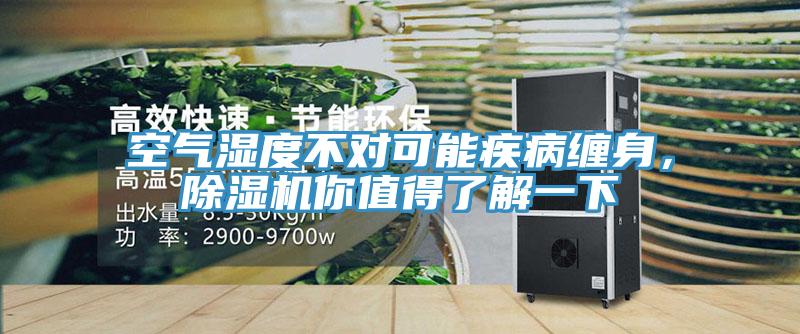空氣濕度不對可能疾病纏身，除濕機你值得了解一下