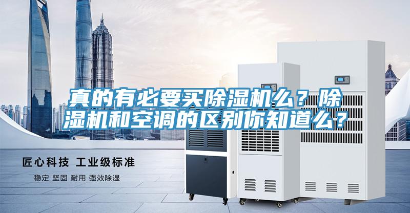真的有必要買除濕機么?除濕機和空調的區別你知道么?