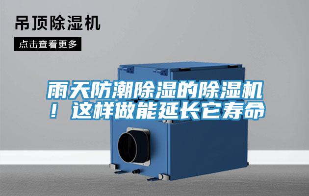 雨天防潮除濕的除濕機！這樣做能延長它壽命