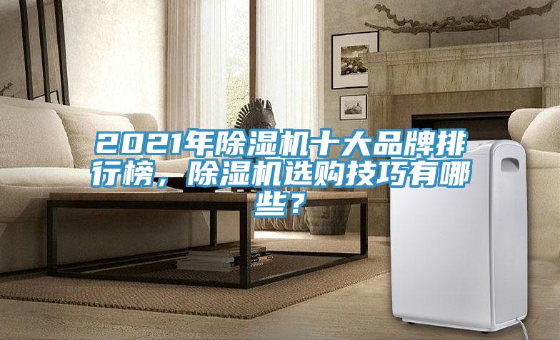 2021年除濕機十大品牌排行榜，除濕機選購技巧有哪些？