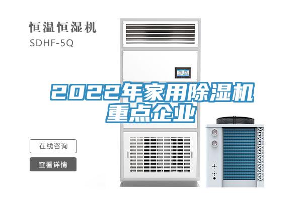 2022年家用除濕機重點企業