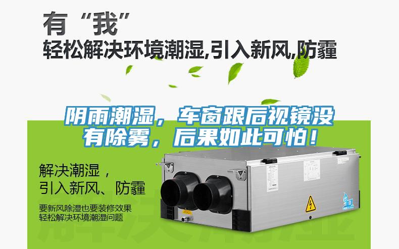 陰雨潮濕，車窗跟后視鏡沒有除霧，后果如此可怕！