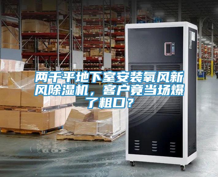 兩千平地下室安裝氧風新風除濕機，客戶竟當場爆了粗口？