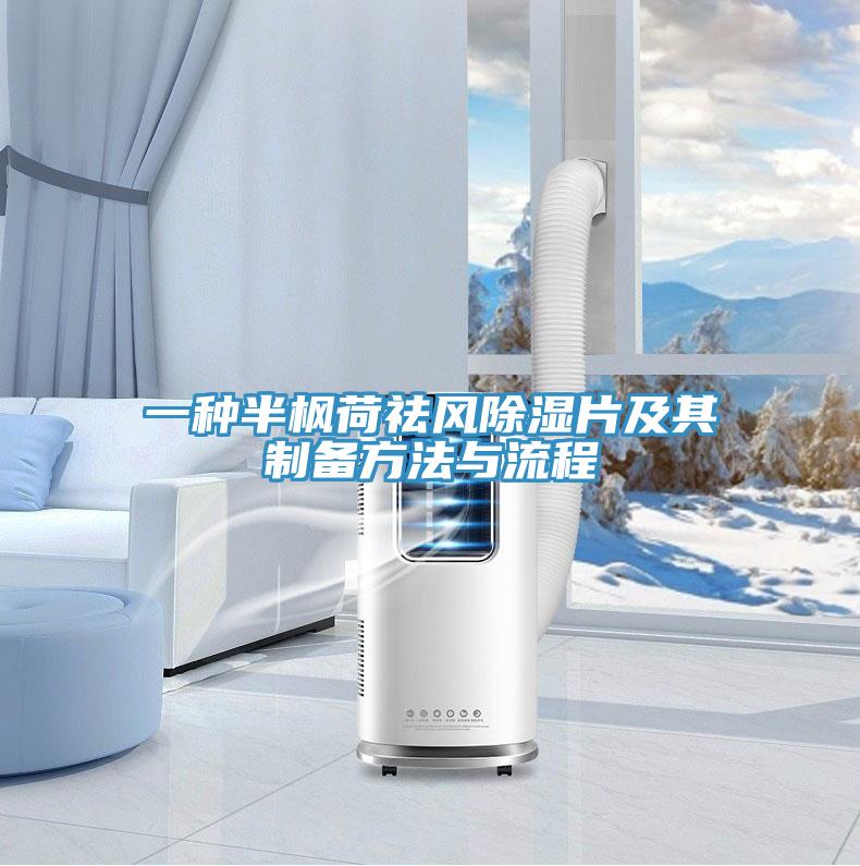 一種半楓荷祛風(fēng)除濕片及其制備方法與流程