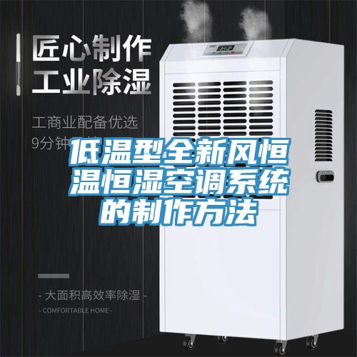 低溫型全新風恒溫恒濕空調系統(tǒng)的制作方法