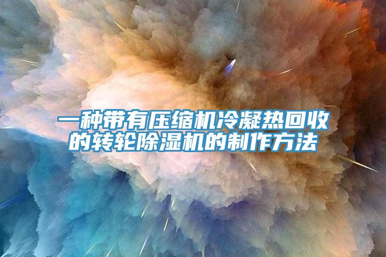 一種帶有壓縮機(jī)冷凝熱回收的轉(zhuǎn)輪除濕機(jī)的制作方法