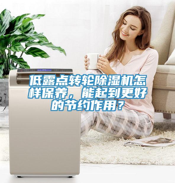 低露點轉輪除濕機怎樣保養，能起到更好的節約作用？