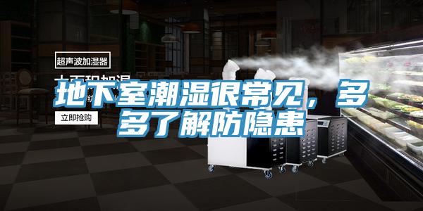地下室潮濕很常見,多多了解防隱患