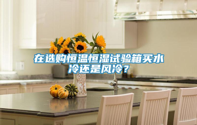在選購恒溫恒濕試驗箱買水冷還是風冷？