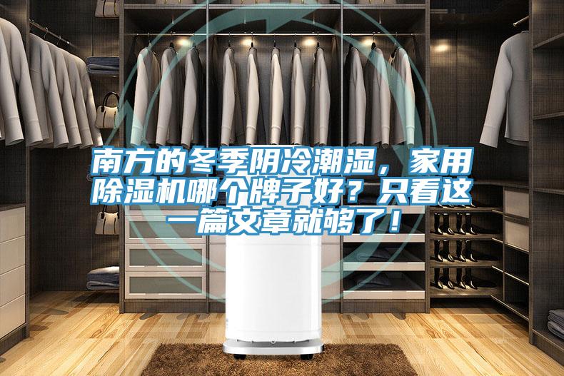 南方的冬季陰冷潮濕，家用除濕機哪個牌子好？只看這一篇文章就夠了！