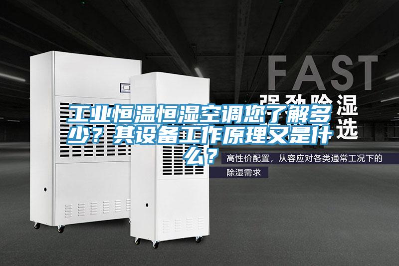 工業恒溫恒濕空調您了解多少？其設備工作原理又是什么？