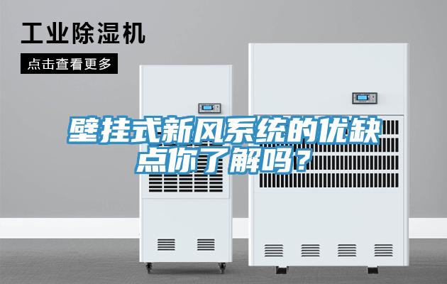 壁掛式新風(fēng)系統(tǒng)的優(yōu)缺點你了解嗎？