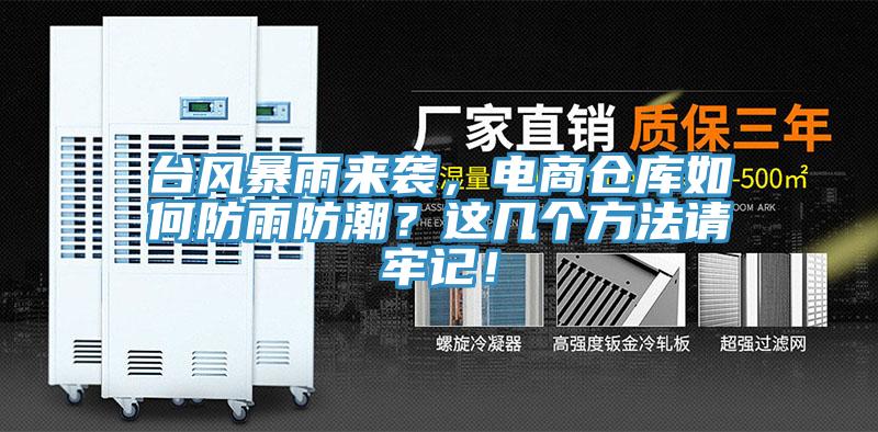 臺風暴雨來襲,電商倉庫如何防雨防潮?這幾個方法請牢記!