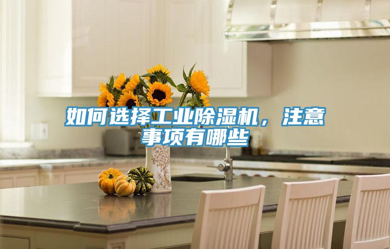 如何選擇工業除濕機，注意事項有哪些