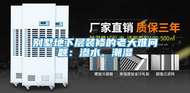 別墅地下層裝修的老大難問題:滲水、潮濕