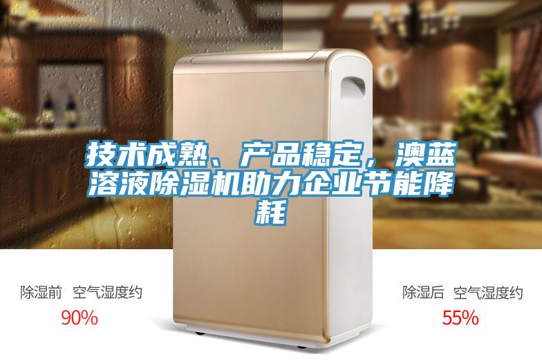 技術成熟、產品穩(wěn)定，澳藍溶液除濕機助力企業(yè)節(jié)能降耗