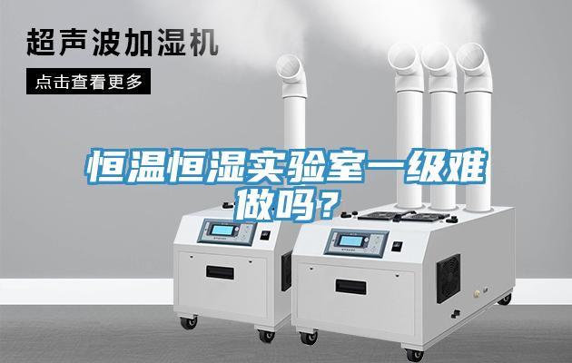 恒溫恒濕實(shí)驗(yàn)室一級(jí)難做嗎？