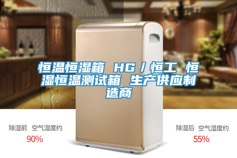 恒溫恒濕箱 HG／恒工 恒濕恒溫測試箱 生產供應制造商