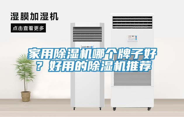 家用除濕機哪個牌子好?好用的除濕機推薦
