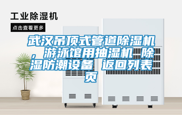 武漢吊頂式管道除濕機(jī)，游泳館用抽濕機(jī) 除濕防潮設(shè)備 返回列表頁(yè)
