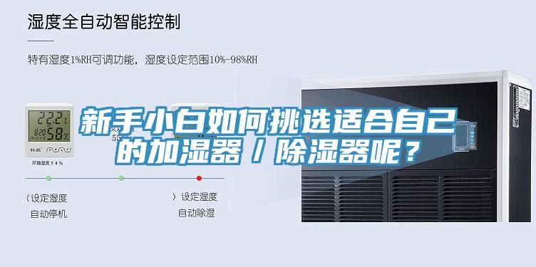 新手小白如何挑選適合自己的加濕器／除濕器呢？