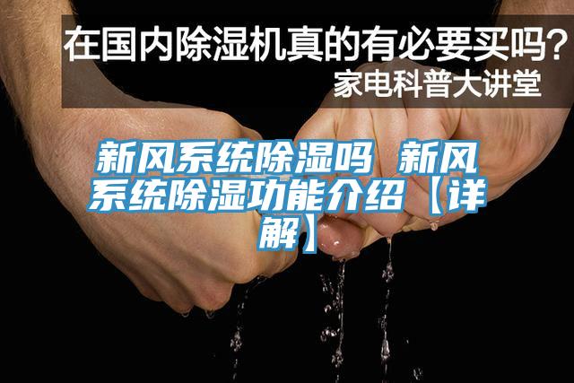 新風(fēng)系統(tǒng)除濕嗎 新風(fēng)系統(tǒng)除濕功能介紹【詳解】