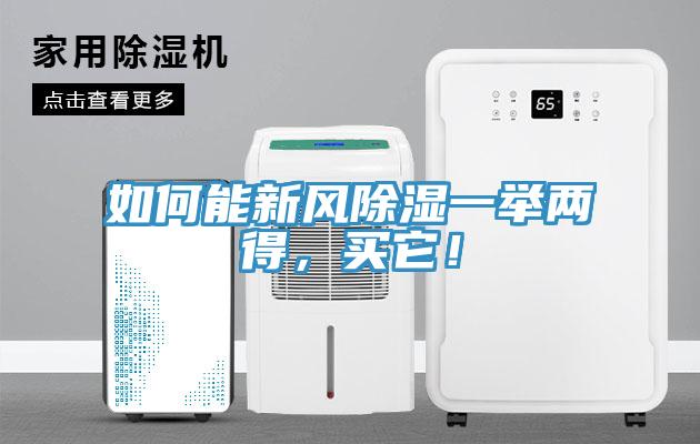 如何能新風除濕一舉兩得,買它!