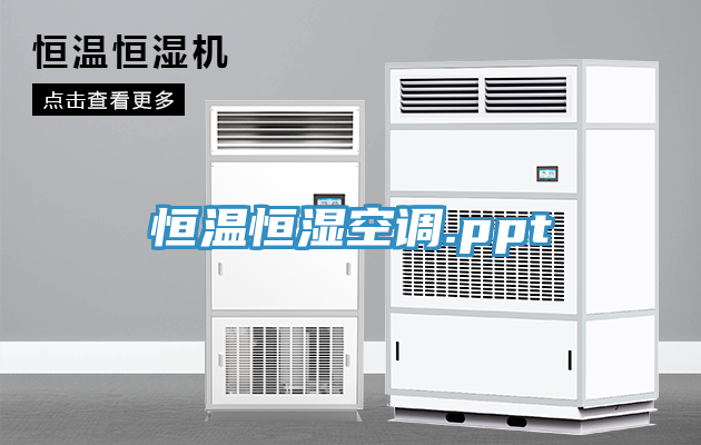 恒溫恒濕空調.ppt