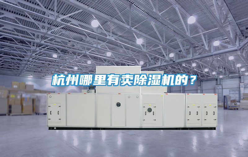 杭州哪里有賣除濕機的？