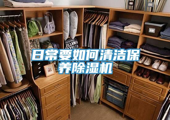 日常要如何清潔保養除濕機