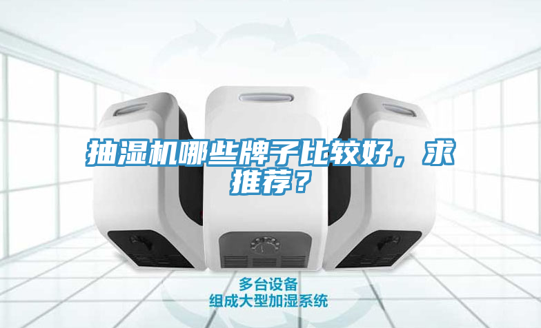 抽濕機哪些牌子比較好，求推薦？