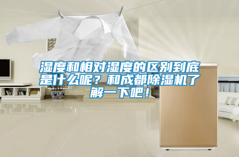 濕度和相對濕度的區別到底是什么呢？和成都除濕機了解一下吧！