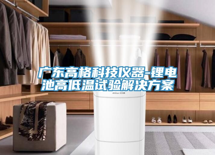 廣東高格科技儀器-鋰電池高低溫試驗(yàn)解決方案