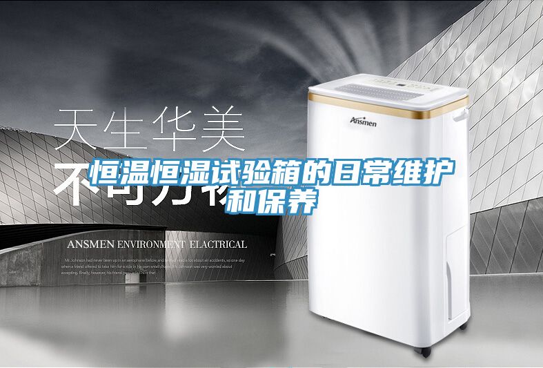 恒溫恒濕試驗箱的日常維護和保養