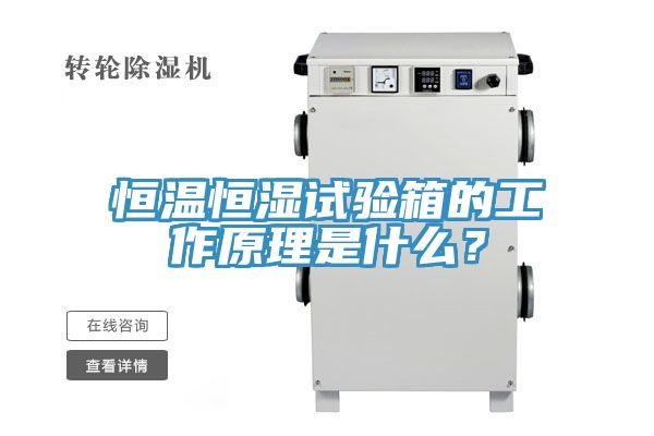 恒溫恒濕試驗箱的工作原理是什么?