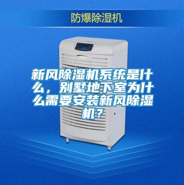 新風除濕機系統是什么,別墅地下室為什么需要安裝新風除濕機?