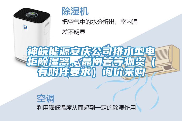 神皖能源安慶公司排水型電柜除濕器、晶閘管等物資(有附件要求)詢價采購