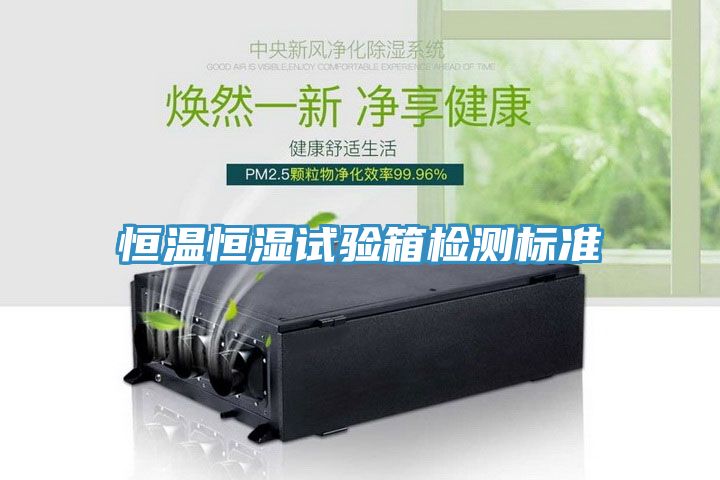 恒溫恒濕試驗箱檢測標(biāo)準(zhǔn)
