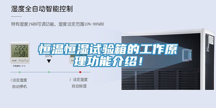 恒溫恒濕試驗箱的工作原理功能介紹!