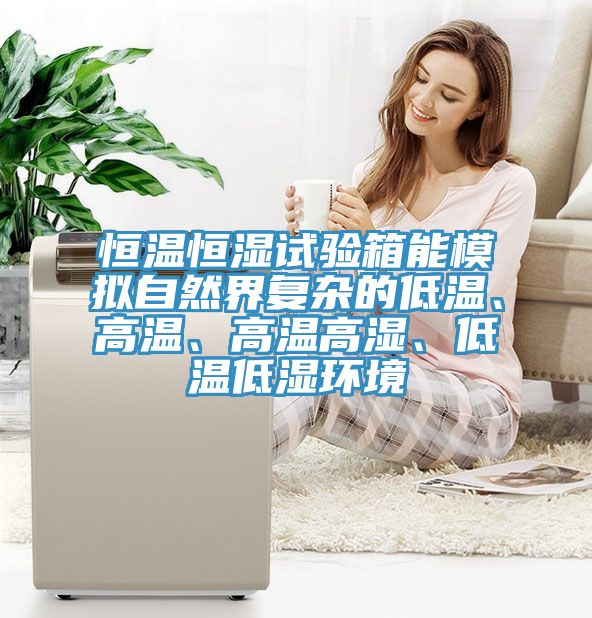 恒溫恒濕試驗箱能模擬自然界復雜的低溫、高溫、高溫高濕、低溫低濕環境