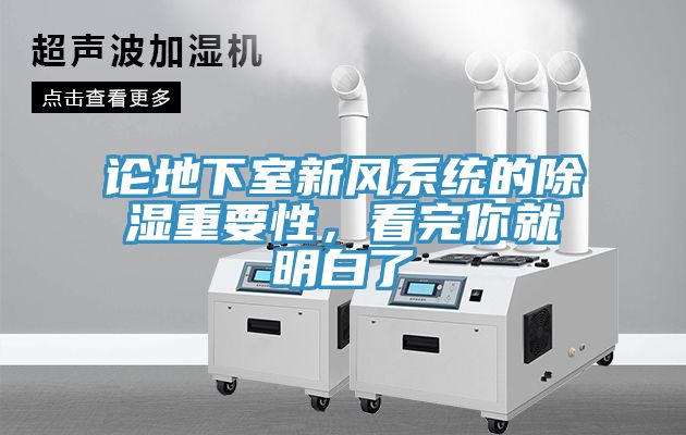 論地下室新風系統的除濕重要性，看完你就明白了
