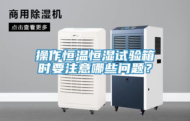 操作恒溫恒濕試驗(yàn)箱時(shí)要注意哪些問(wèn)題?