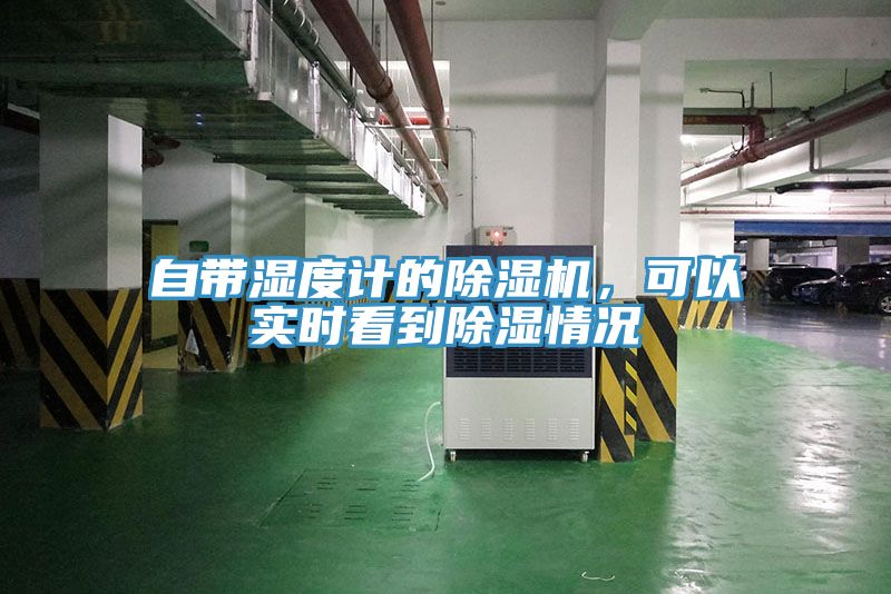 自帶濕度計的除濕機，可以實時看到除濕情況